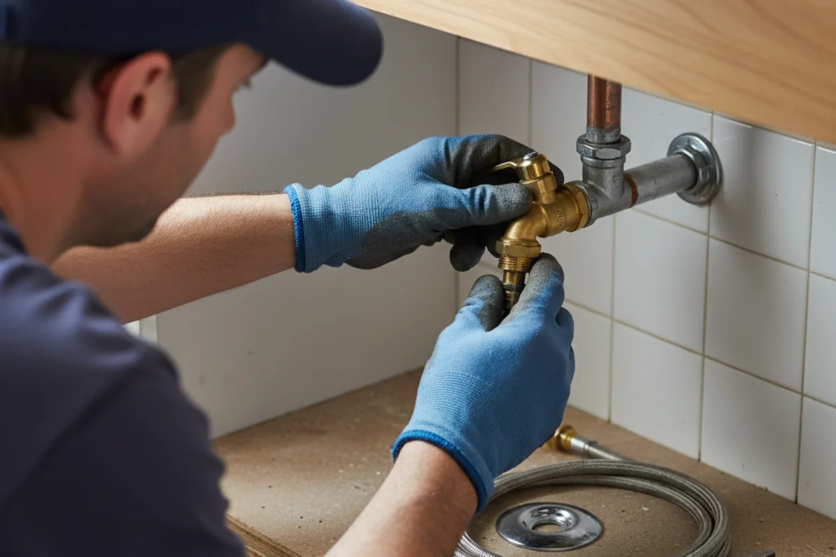 Shutoff valve and fitting work during Repiping in Bel Air